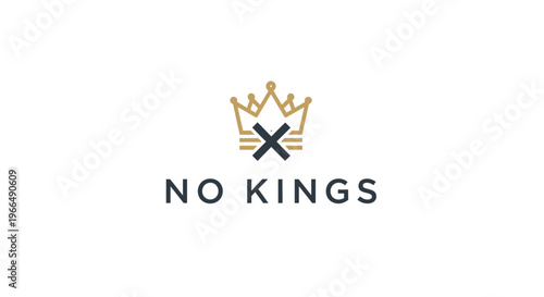 No Kings Logo Design Concept.