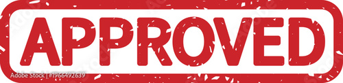APPROVEDのスタンプ風アイコン｜承認・確認済みを示すビジネス用ラベル APPROVED Stamp Style Icon / Approved and Confirmed Label Design
