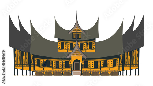 Rumah Gadang Minangkabau Traditional House West Sumatra