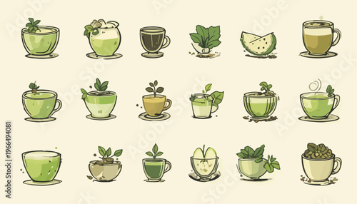 vector of tea