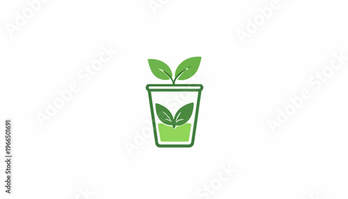 glass of fresh green smoothie and matcha tea