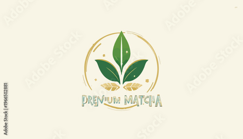 glass of fresh green smoothie and matcha tea