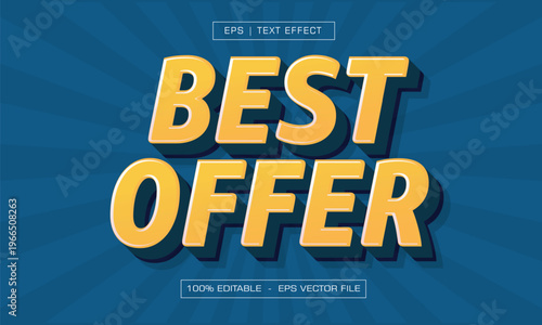 3D Yellow Retro Sale Promotion Editable Text Effect