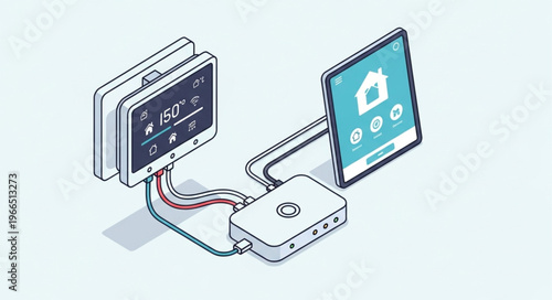 Smart Home Automation System Connecting Devices for Control.