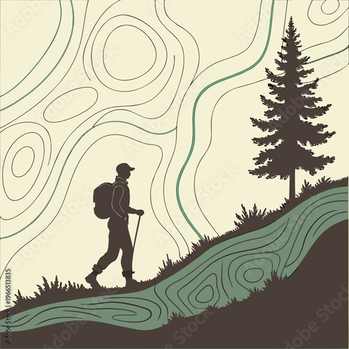 silhouette of a man on the beach