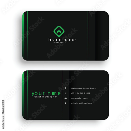 Modern Creative Business Card Design Template | Corporate Professional Branding Identity Card Set