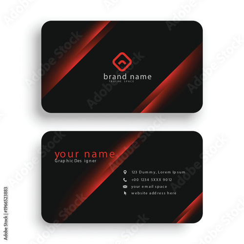 Modern Creative Business Card Design Template | Corporate Professional Branding Identity Card Set