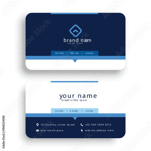 Modern Creative Business Card Design Template | Corporate Professional Branding Identity Card Set