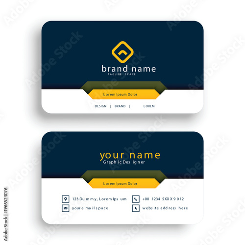 Modern Creative Business Card Design Template | Corporate Professional Branding Identity Card Set