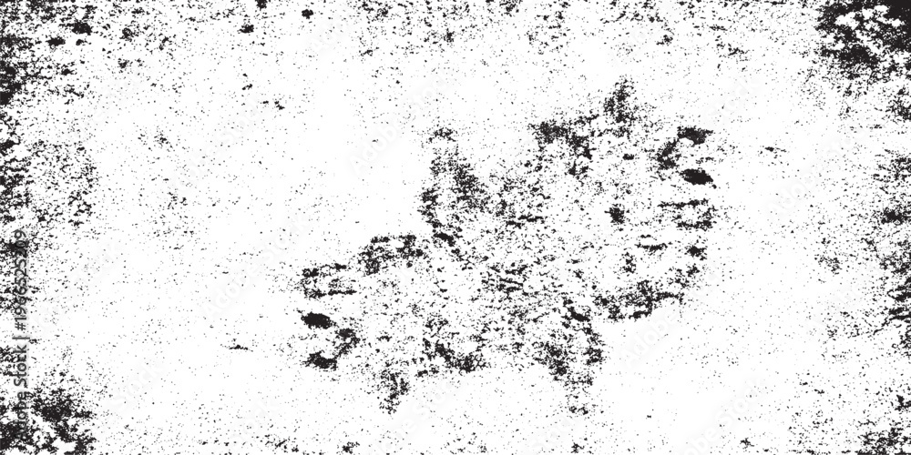 Fototapeta premium Abstract black and white grunge texture overlay with rough circular distress pattern for graphic design projects and vintage effects