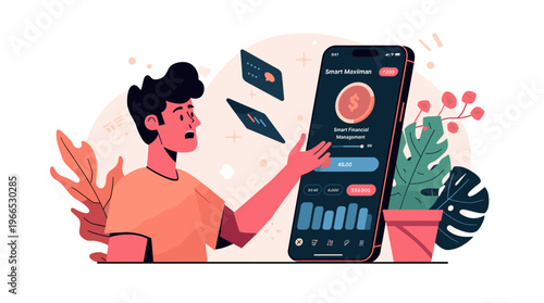 A young woman enjoying a cup of coffee in a modern office setting, conveying happiness and productivity.