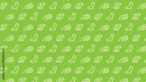 Soccer doodle vector pattern design