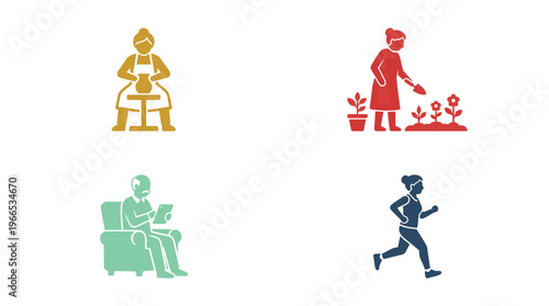 Seniors enjoy hobbies and active lifestyles