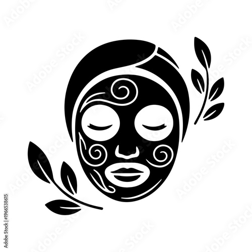 Black Face Mask Icon