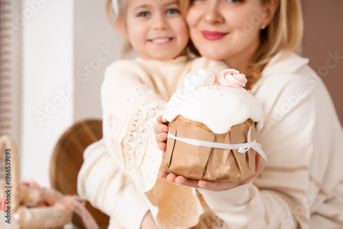 Happy mother and daughter w...