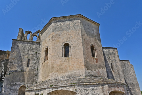 Arles, le rovine dell'abbazia di Montmajour, Provence, France
