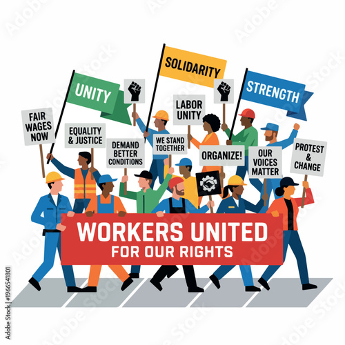 Workers United for Our Rights Protest for Fair Wages and Equality.