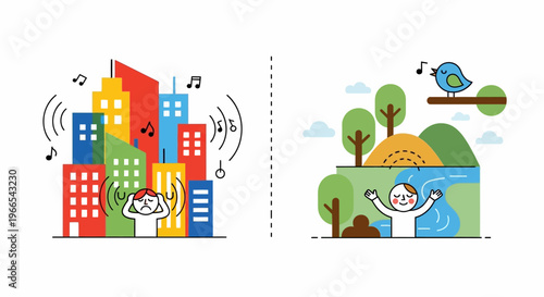 Embrace Tranquility Escaping Urban Noise for the Serene Bliss of Nature's Peaceful Embrace