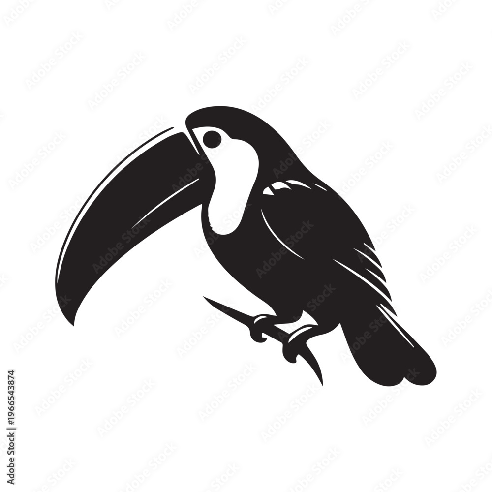 Fototapeta premium vector illustration of a toucan