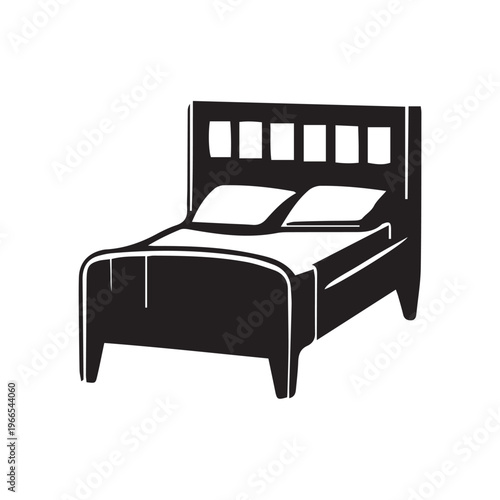 bed vector illustration