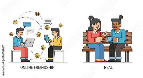 Comparing Virtual and Authentic Social Connections The Dichotomy of Online Versus Real-World Friendships in Modern Society