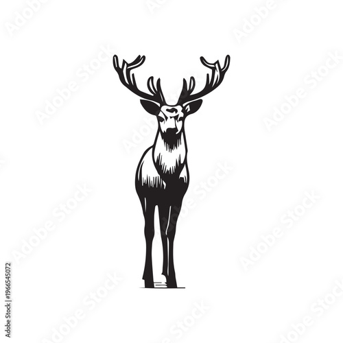 deer silhouette vector
