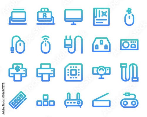 Computer Outline Gradient Collection Vol 4