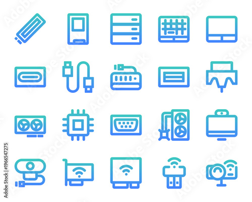 Computer Outline Gradient Collection Vol 5