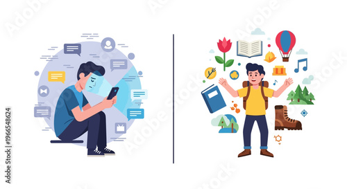 The Digital versus Outdoor Explorer Navigating the Modern World of Information and Adventure