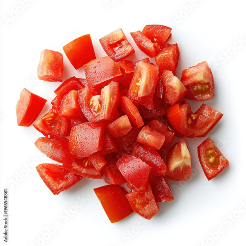 Chinese New Year festive decoration with a fresh colorful salad of mixed vegetables and fruits on a red themed setting