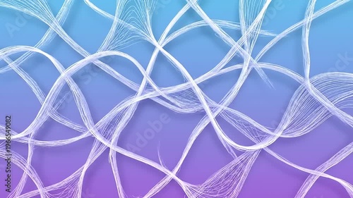 Abstract flowing lines on a gradient background.