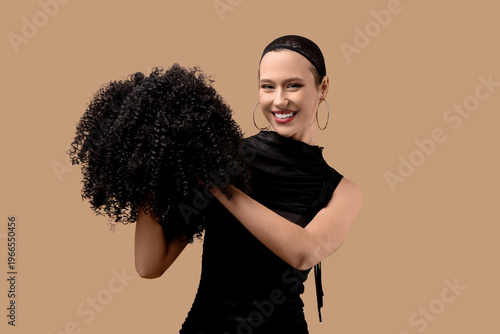 Beautiful young woman with ...