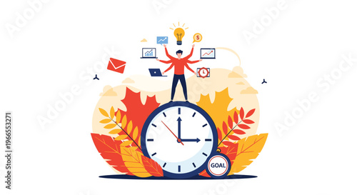 Successful investor placing a gold coin into a large money bag representing wealth accumulation and profit growth.