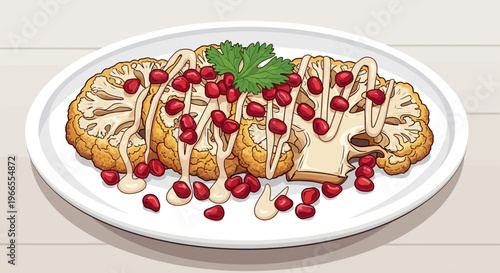 Delicious Dumplings with Cranberries and Sauce.