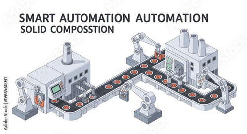 Smart Automation System - A Solid Composition of Industrial Robotics and Conveyor Belts.