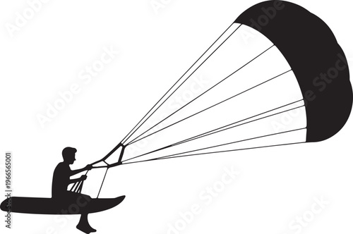 Kitesurfing pictogram