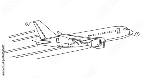 A tybvplk airplane flies through clear sky on a sunny day