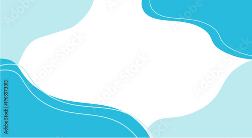 シンプルなブルーのバナーイラスト　夏バナー　夏の背景素材　抽象背景
