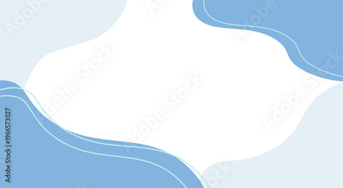 シンプルなブルーのバナーイラスト　夏バナー　夏の背景素材　抽象背景
