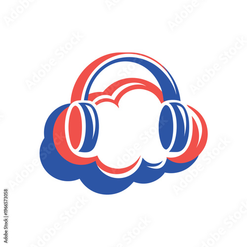 Abstract cloud computing icon