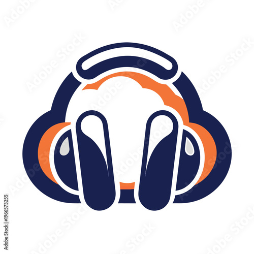 Abstract cloud computing icon