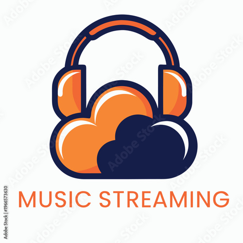 Abstract cloud computing icon