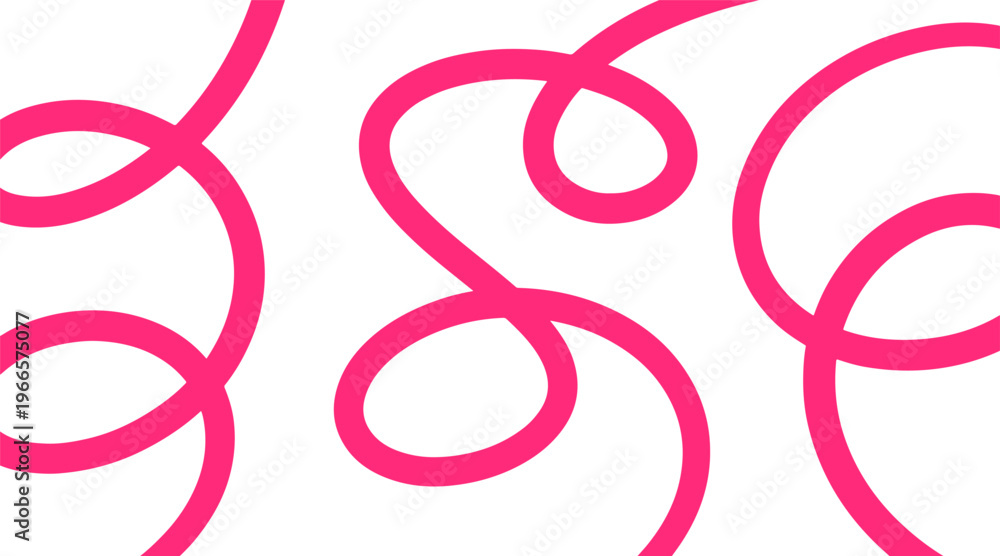 Fototapeta premium Abstract doodle lines. Wavy lines on white background. Abstract hand drawn background.