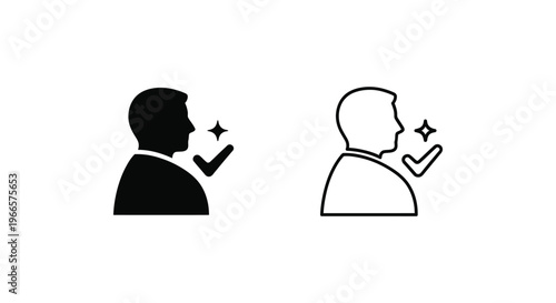 Communication exchange between two people Vector