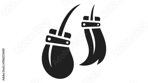 Hair extension clipin icon