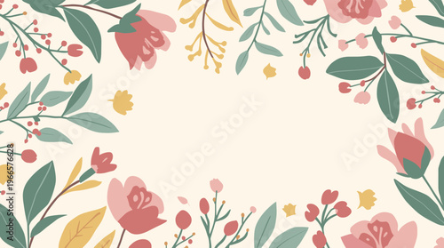 A serene and modern illustration of leaves on a neutral background, evoking a sense of calmness and simplicity.