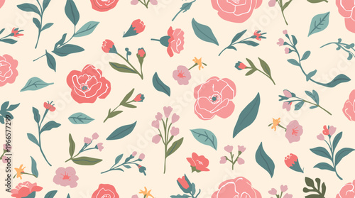 A stylized illustration of colorful flowers on a soft background, evoking a sense of serenity and playfulness.