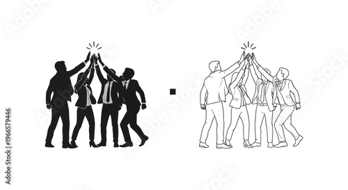 Business Teamwork Partnership Unity Concept Vector