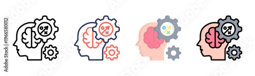 Strategic icon sheet multiple style collection