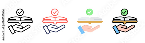 Feasibility icon sheet multiple style collection